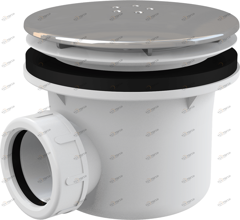 Сифон для душевого поддона, металл LUX ALCAPLAST A49K