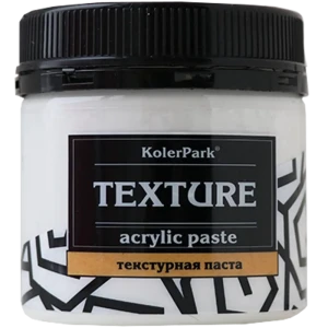 Текстурная паста KolerPark акриловая 150 мл цвет белый