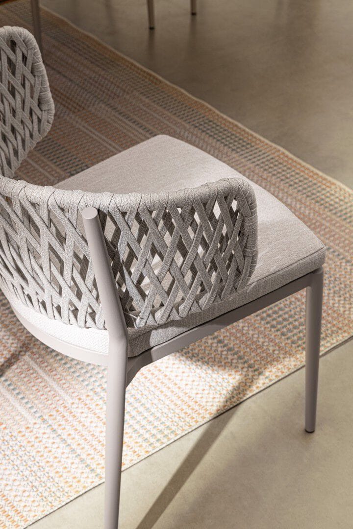 Штабелируемый садовый стул из веревки и алюминия BIZZOTTO NOELIA ARCH-00069312 - Вид №1