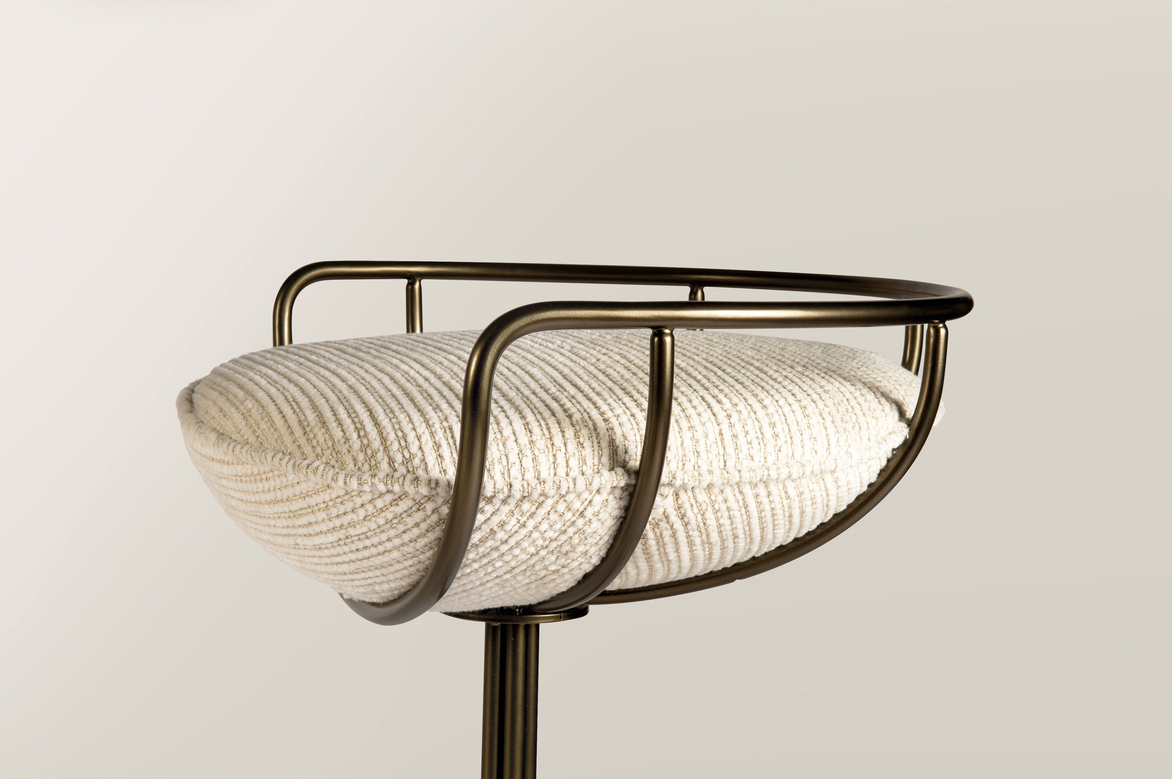 Стальной стул с мягким сиденьем Galbiati Exclusive Interiors ARCH-00025954 - Вид №1