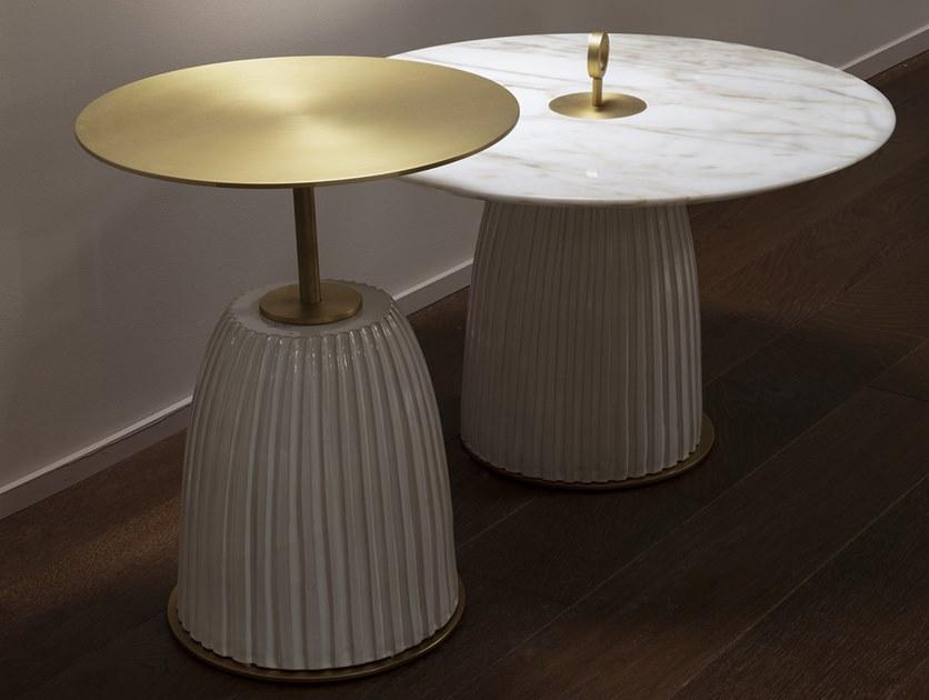 Paolo Castelli Низкий стол из керамики и мрамора калакатта  Tav.dion.120  - Вид №3