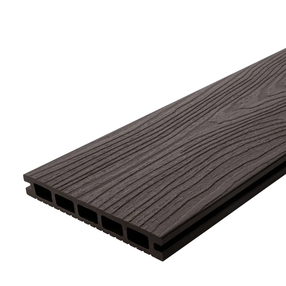 Террасная доска ДПК T-Decks цвет Венге 4000x150x20 мм двусторонний вельвет 0.45 м² STLM-2132737