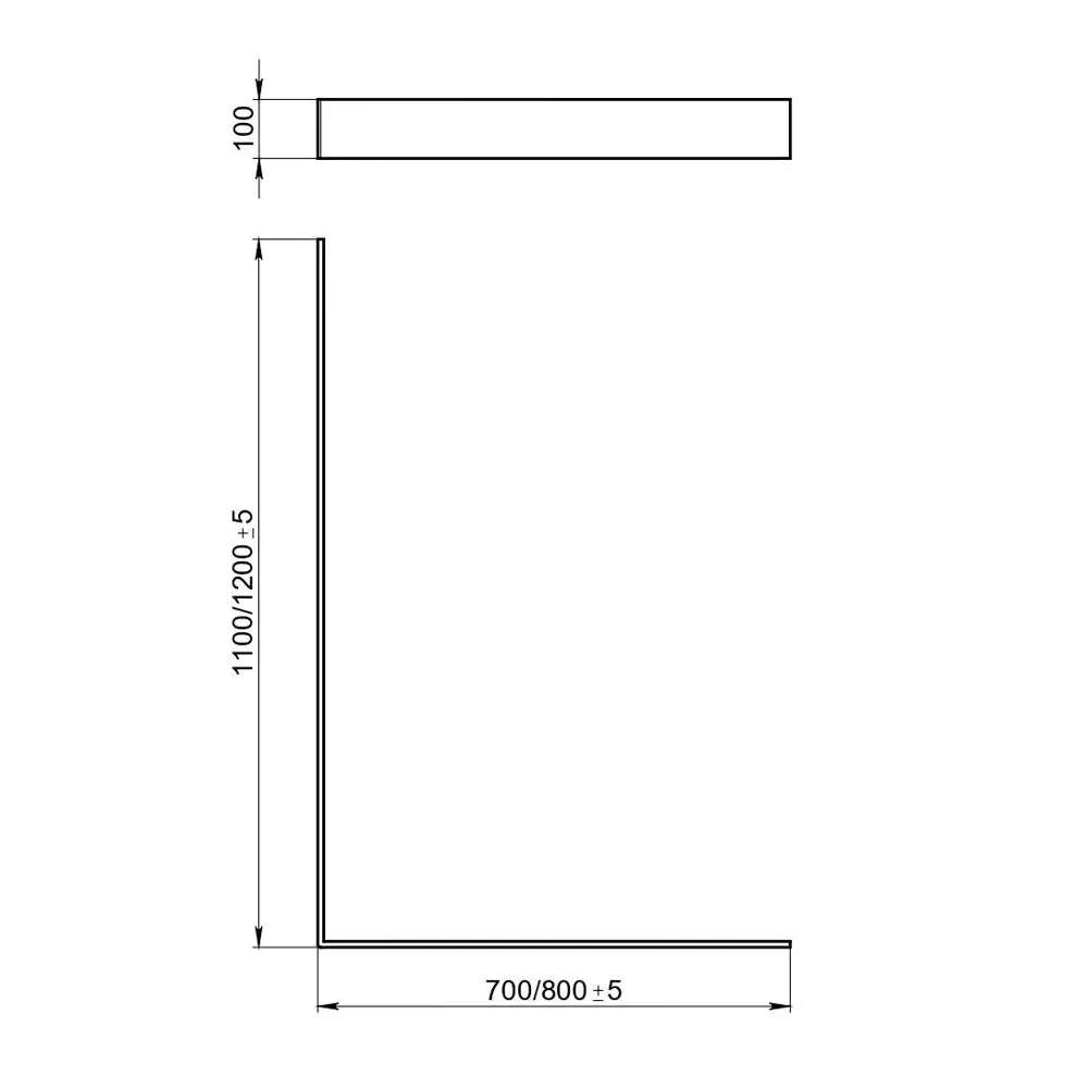 Экран под душевой поддон Keram 120x80 см цвет черный Santreyd Essentia STLM-2207106 - Вид №5