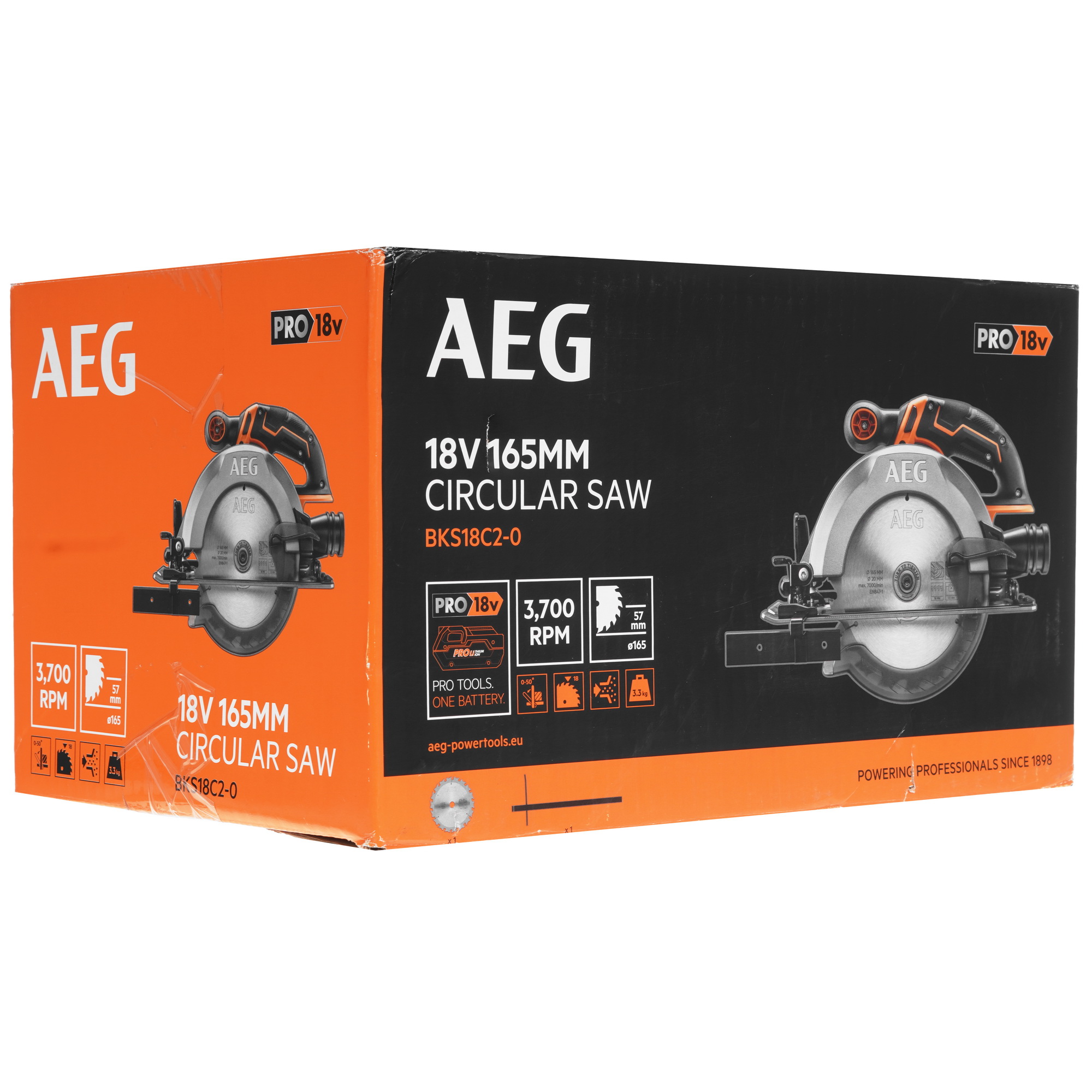 Пила дисковая AEG BKS18C2-0 PRO 18V 5481374 STDN-0141029 - Вид №9