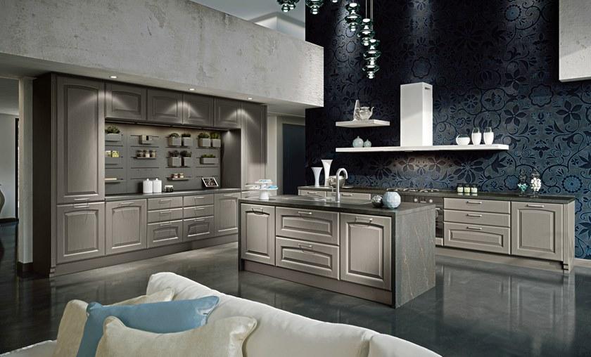 Cucine Lube Кухня из массива дерева с островом Veronica sun-id-1351559 - Вид №1