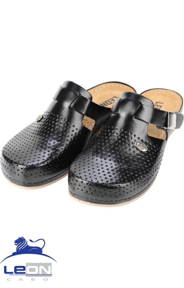 61974 Сабо  женские черные LEON  Медицинская обувь  размер 39 