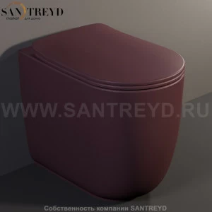 531875 Приставной унитаз напольный Красный Kerasan Nolita Италия