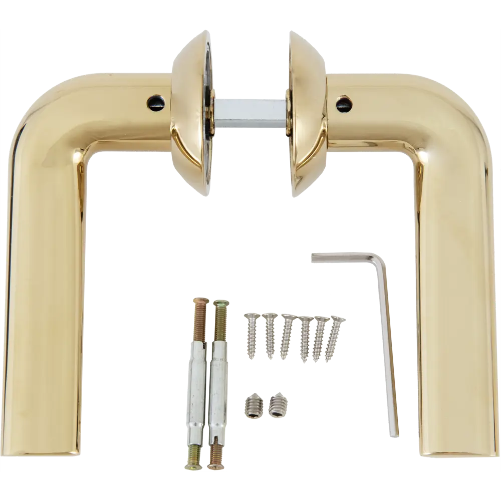 Дверные ручки Sillur 126 P.GOLD, без запирания, цвет золото Santreyd STLM-2064079 - Вид №1