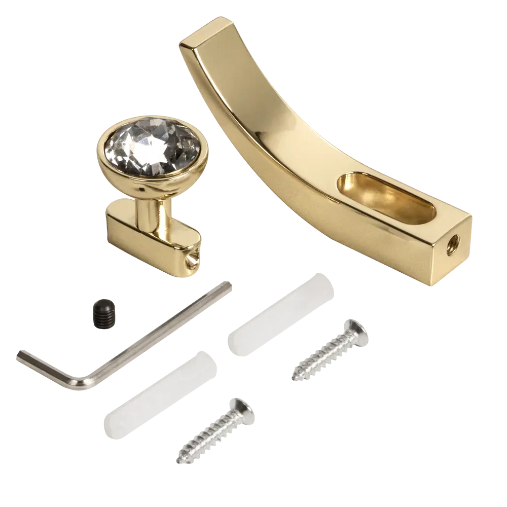 Крючок мебельный Ajax MB-LM/K-004 1.5x7.1x3.7 см цвет золото STLM-2182691 - Вид №2