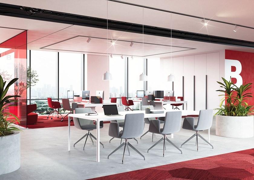 LD Seating Офисное кресло из ткани с 5 спицами на колесиках Harmony modern 870-ra, f37-n6 - Вид №1