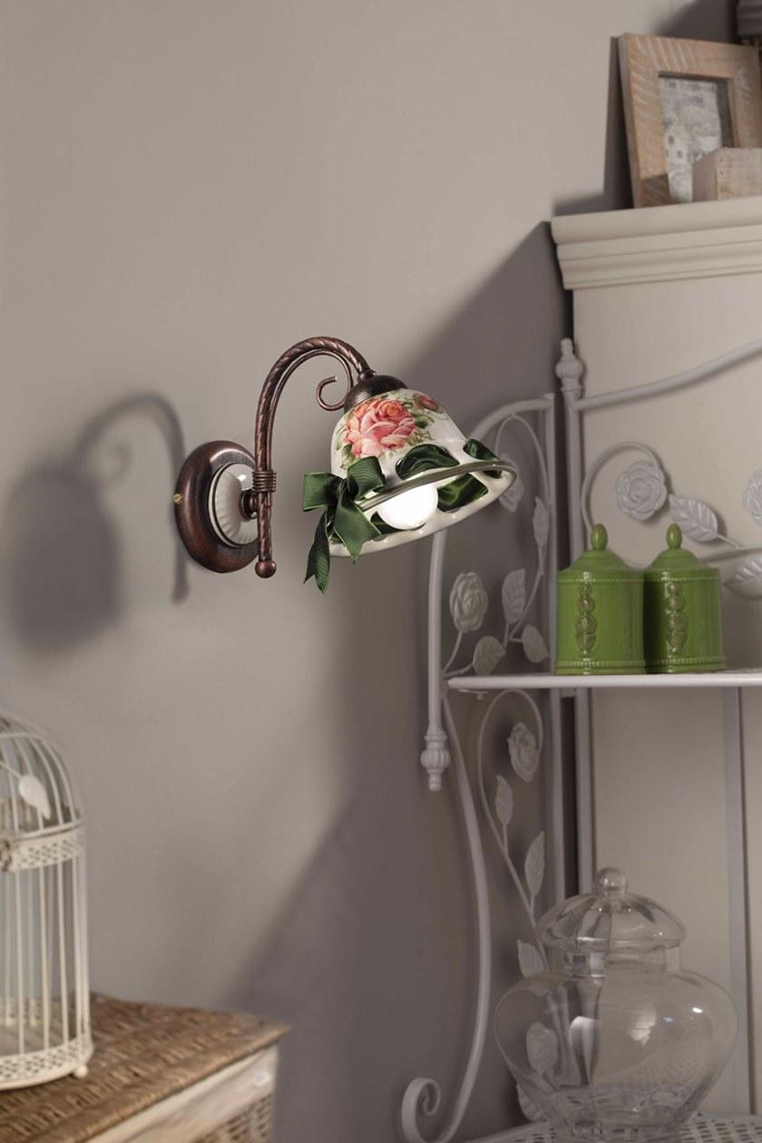 FERROLUCE Настенный керамический светильник с фиксированным кронштейном Napoli C366 - Вид №1