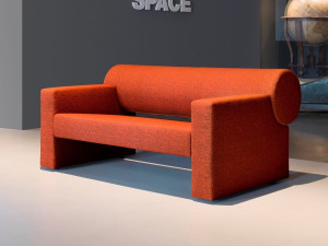 2-местный звукопоглощающий диван из ткани