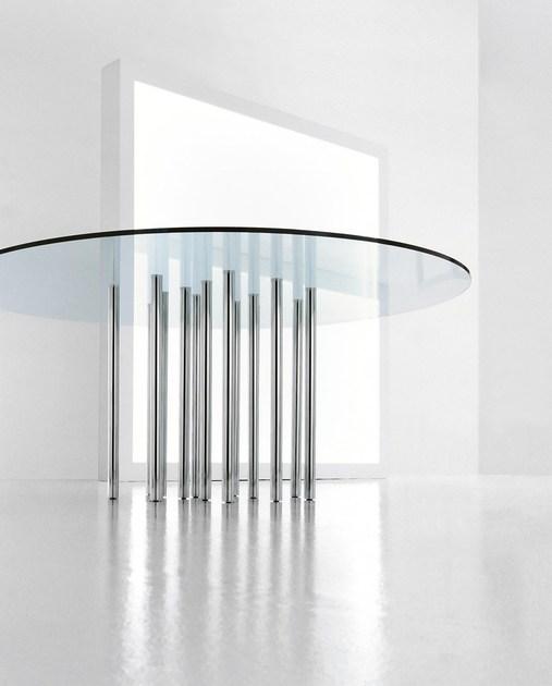 Bonaldo Стол из стали и стекла sun-id-1455904 - Вид №2