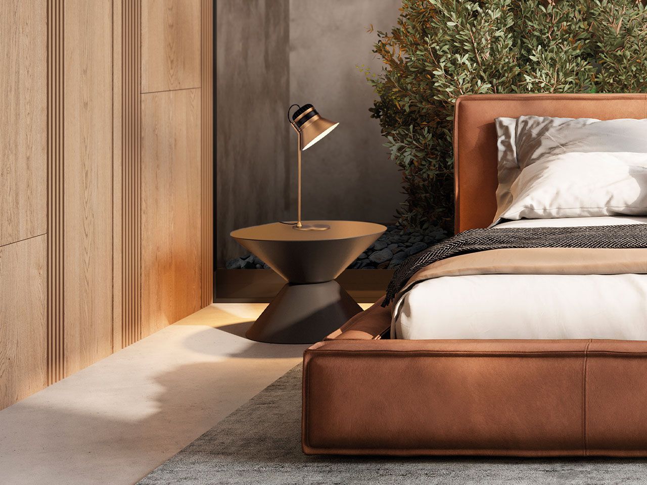 Настольная лампа из матового стекла Masiero Cordea ARCH-00079602 - Вид №1