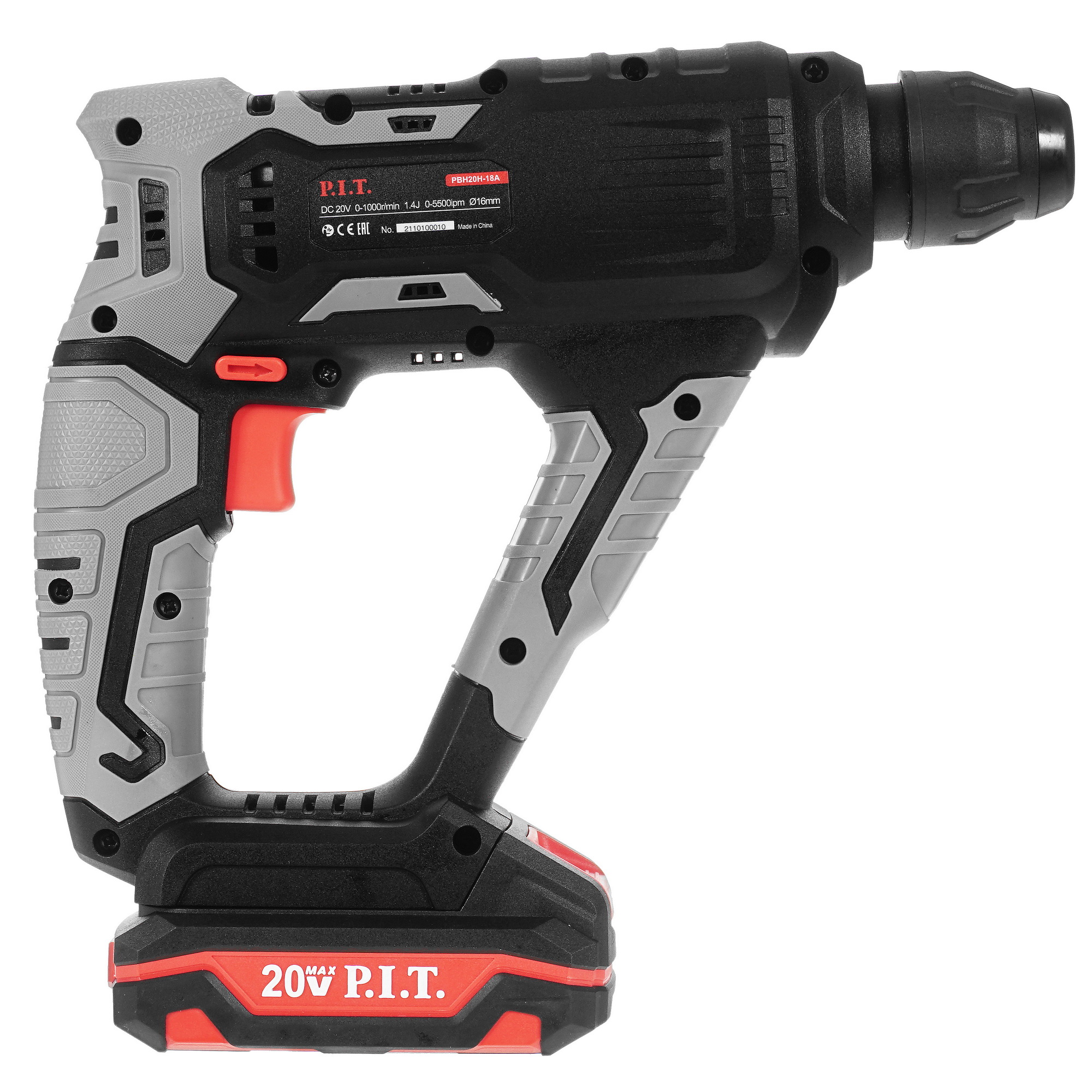 Перфоратор P.I.T. PBH20H-18A/1 OnePower 20V 9906893 PIT STDN-0119838 - Вид №1