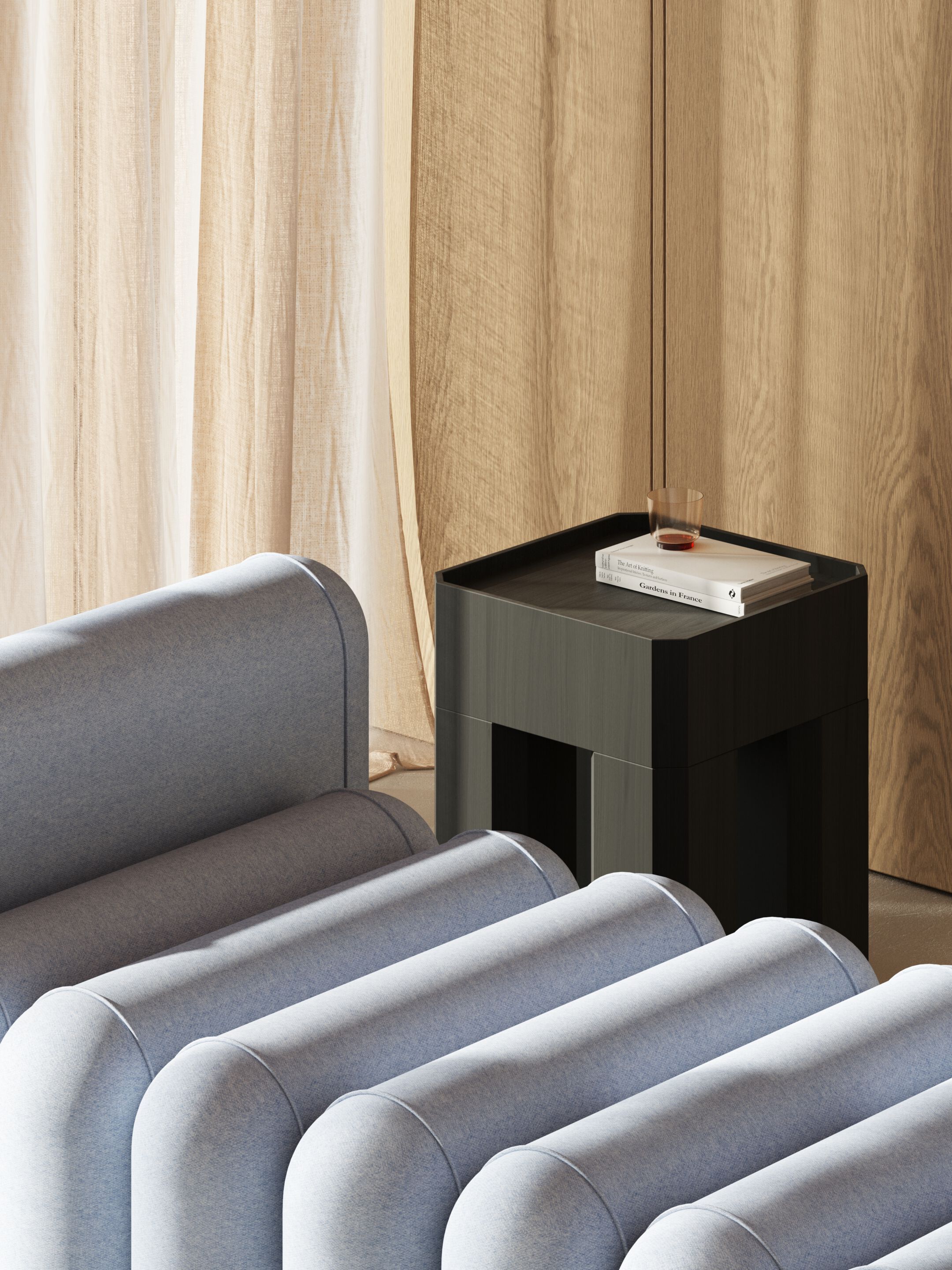 Деревянный квадратный журнальный столик Joyf блок ARCH-00046907 - Вид №1