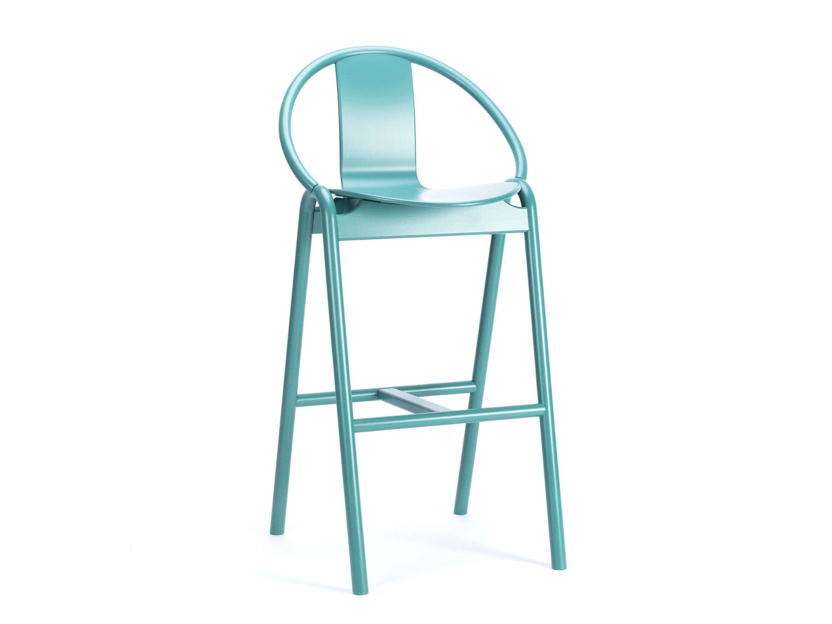 Высокий деревянный стул со спинкой TON AGAIN ARCH-00060401 - Вид №18