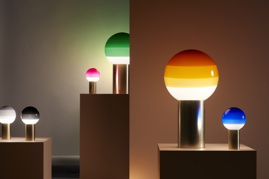 085707 Настольный светильник S черный-латунь Marset Dipping Light  - Вид №6