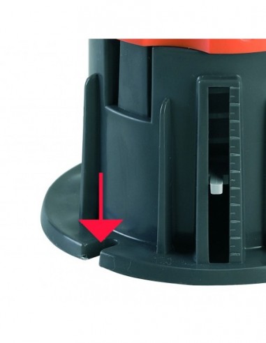 660300 000 00  Ножки для душевых поддонов Cricabac, регулируемые, устойчивые, Д. 106 мм, набор из 4 предметов Valentin Серый Оранжевый  - Вид №4