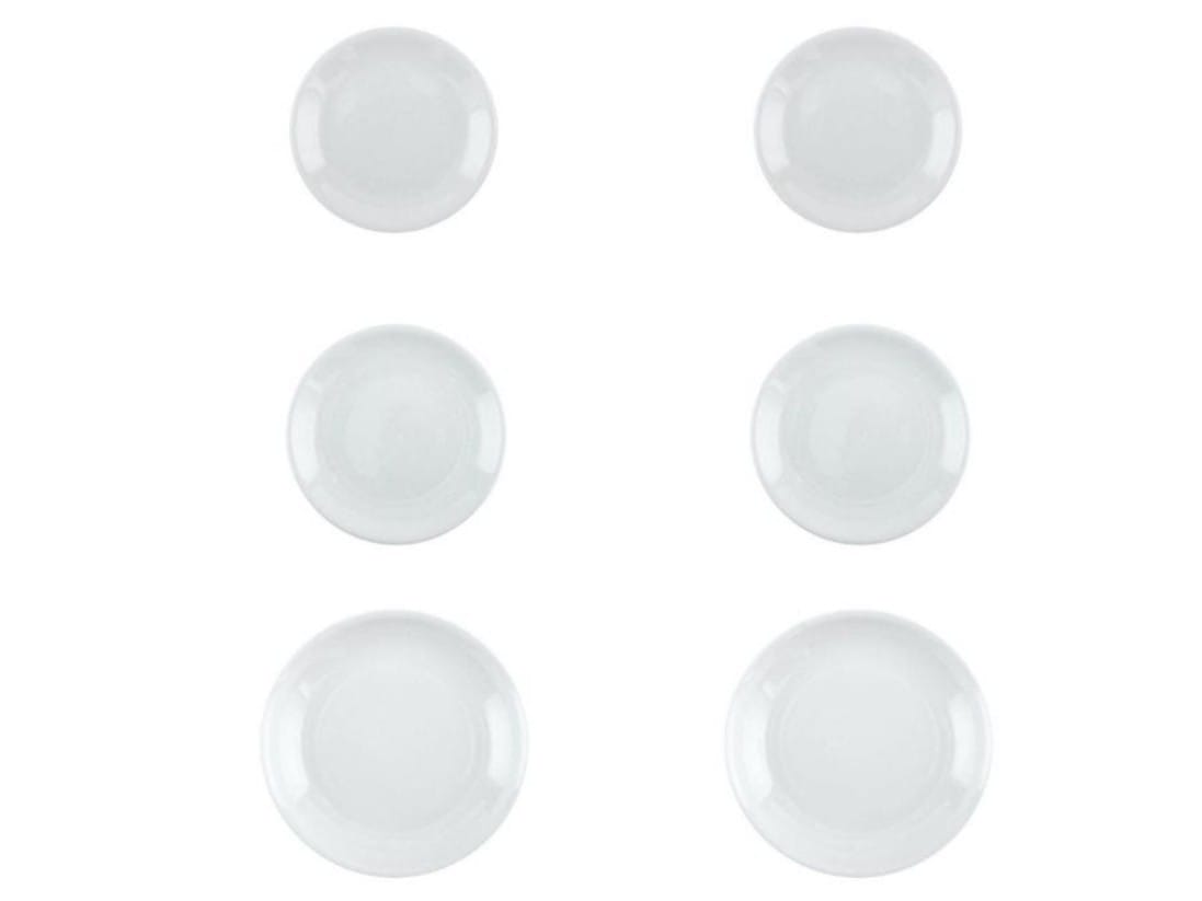 Набор фарфоровых тарелок Driade Белый снег ARCH-00088116 - Вид №1