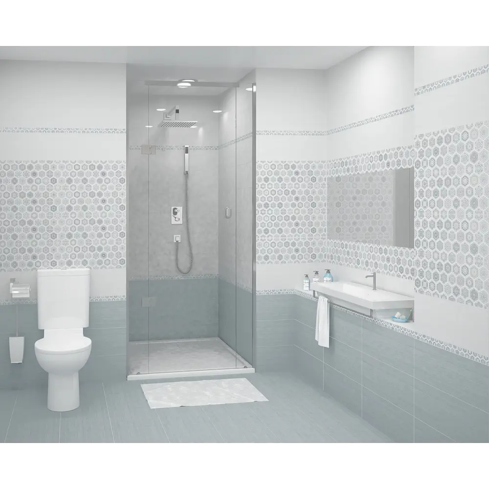 Плитка настенная Azori Riviera Mist 20.1x50.5 см 1.52 м² цвет серый STLM-2091966 - Вид №1