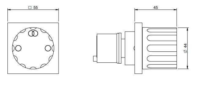 Латунный настенный набор для ванны с 5 отверстиями Rubinetterie Treemme ARCH-00106077 - Вид №3