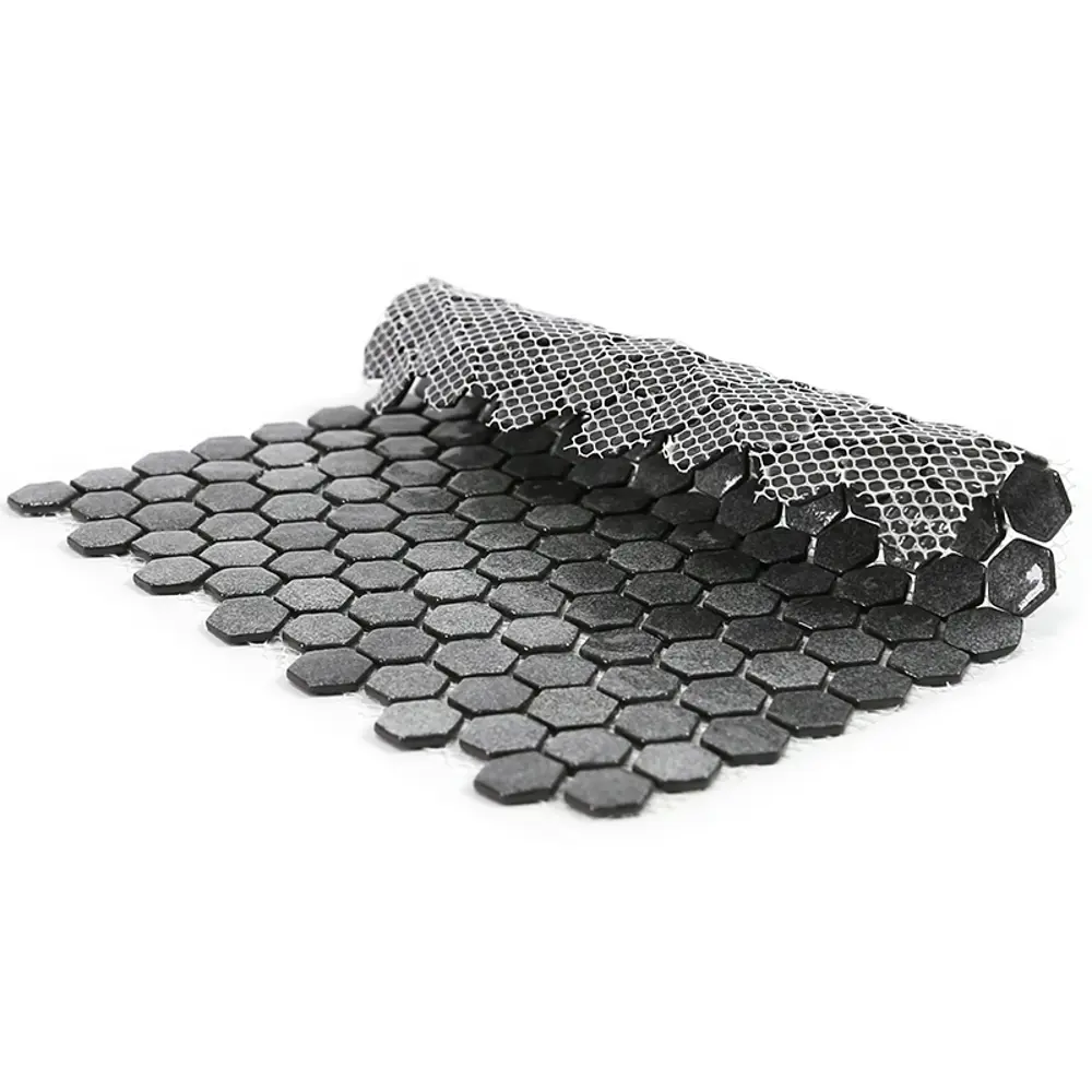 Мозаика стеклянная Natural STP-GR009-HEX 29x29 см цвет темно-серый Santreyd Steppa STLM-2178905 - Вид №5
