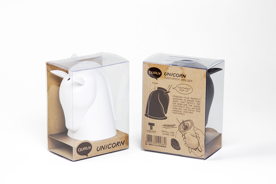 QL10295-WH Держатель для зубочисток unicorn, белый Qualy  - Вид №5