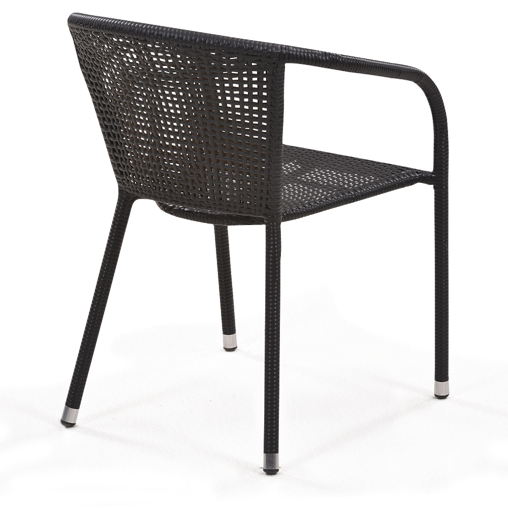 Кресло садовое, искусственный ротанг Dark brown AFINA  130582 Коричневый  - Вид №2