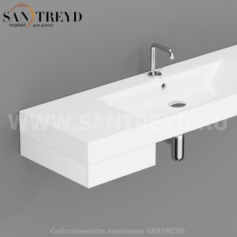 912901 Ящик для арт. 3534, 3535, 3536 и 3550, цвет Белый Kerasan Cento Италия