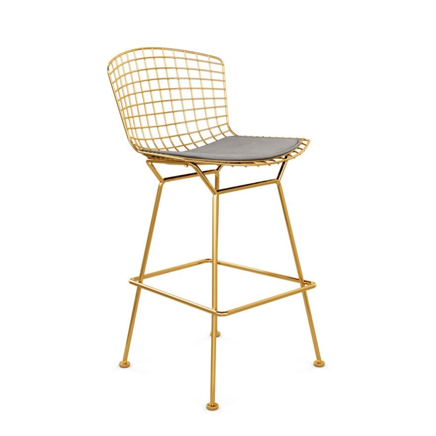 Стальной стул с мягким сиденьем Knoll Bertoia ARCH-00032299 - Вид №9