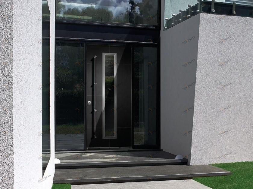 QUARTIERI LUIGI Бронированная входная дверь со стеклянными панелями sun-id-1440842