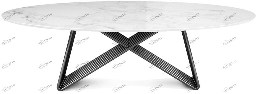 Porustudio Овальный обеденный стол из мрамора sun-id-1363363