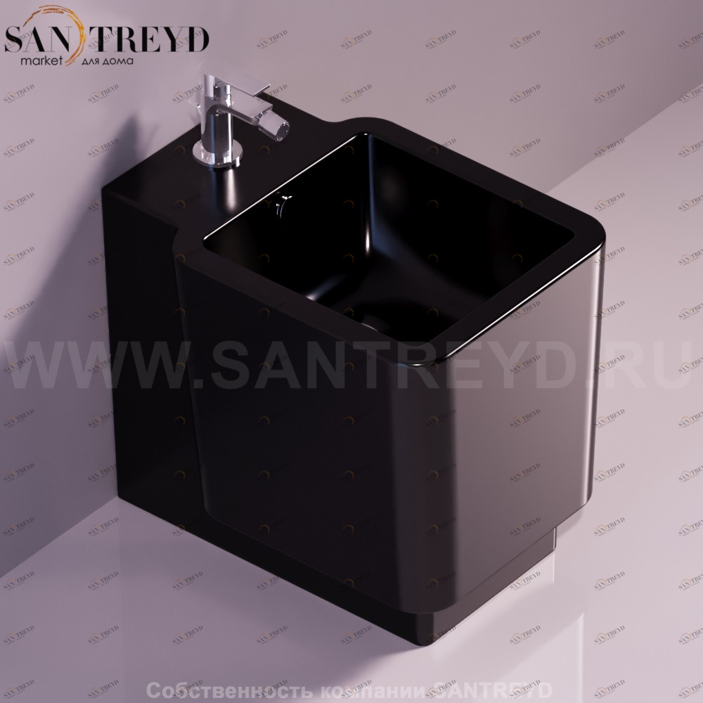 FL62NERO Биде напольное Flow Simas