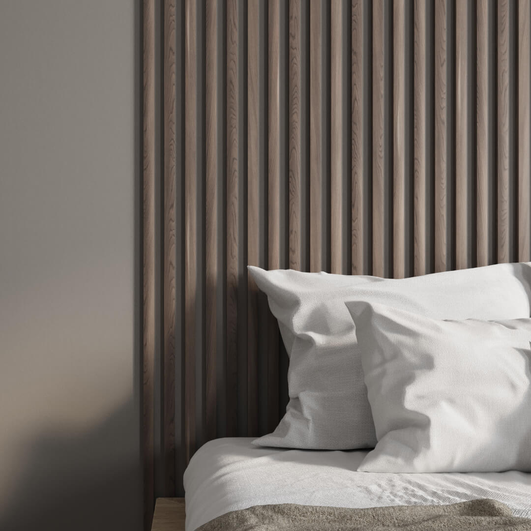 Интерьерная рейка МДФ Stella Милана Light Орех Бразильский 20*30*2700 (уп.8шт.) STSR-826 - Вид №1