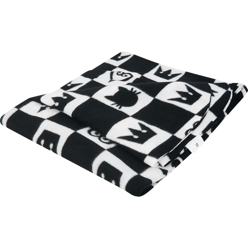 Плед King 120x150 см флис цвет черно-белый Ardenza Промо STLM-2079633