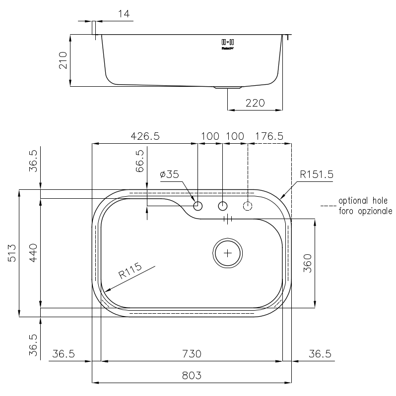 1079660 Мойка Tornado 1079660 Fosterspa  - Вид №1