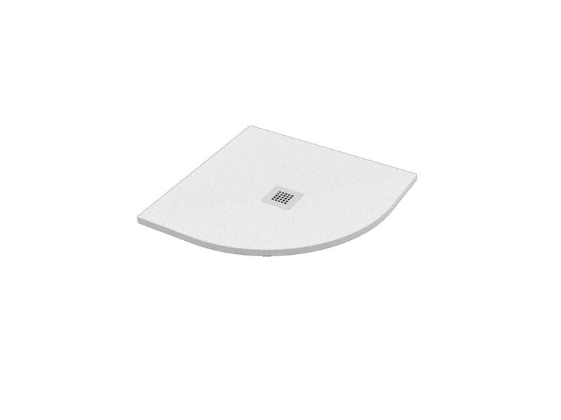 Нескользящий полукруглый поддон для душа из композитного материала Ercos Stone ARCH-00102683