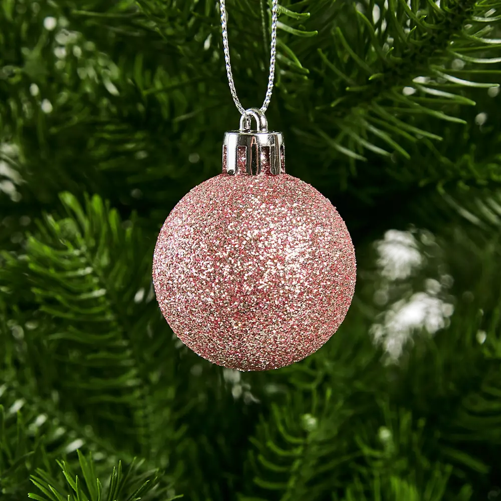 87036417 Набор новогодних шаров Christmas ø6 см цвет розовый 100 шт. STLM-1415457 Santreyd  - Вид №8