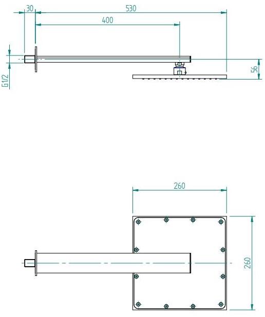 ZAZZERI Настенная лейка душа с держателем Moon sun-id-1464142 - Вид №1