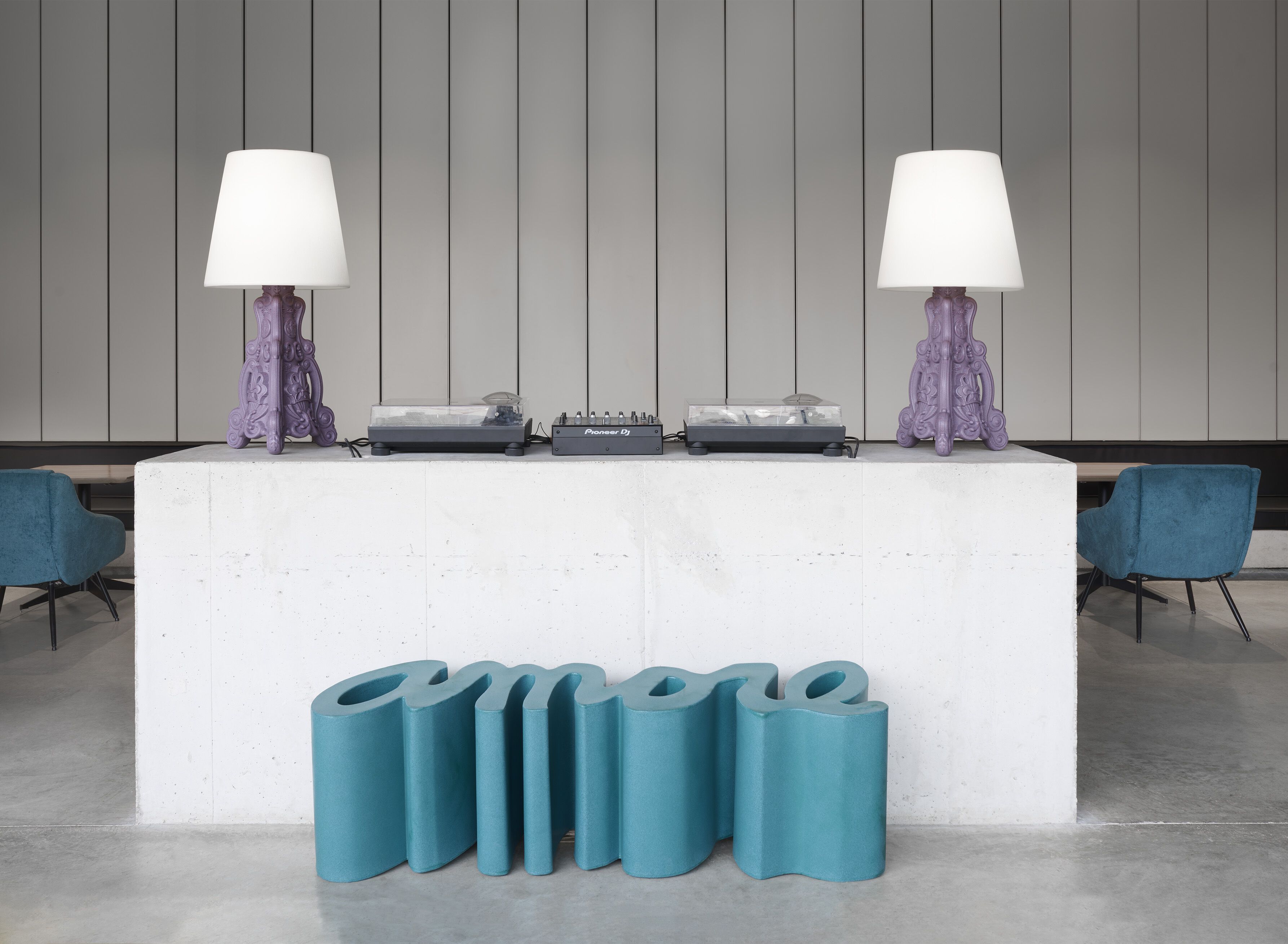 Переработанная пластиковая садовая скамейка SLIDE коллекция надписи ARCH-00075008 - Вид №5