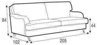 Sits Мягкий 3-х местный диван из ткани Howard sun-id-1444072 - Вид №4