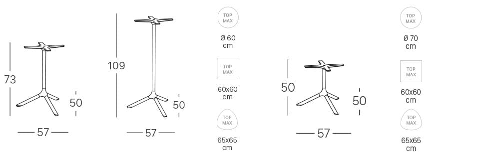 Стальной стол S-CAB Tripé ARCH-00056580 - Вид №6