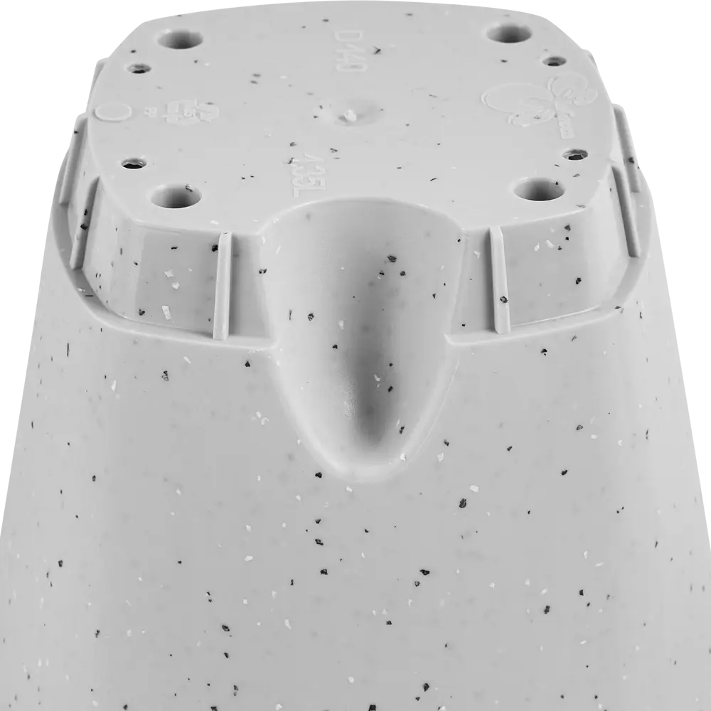 Горшок цветочный Ingreen Stone ø14 h13 см v1.35 л пластик серый STLM-2176373 - Вид №3