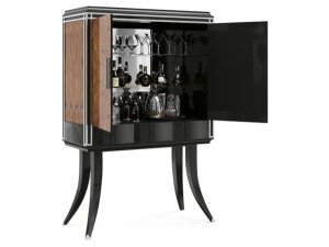 Деревянный шпон барный шкаф