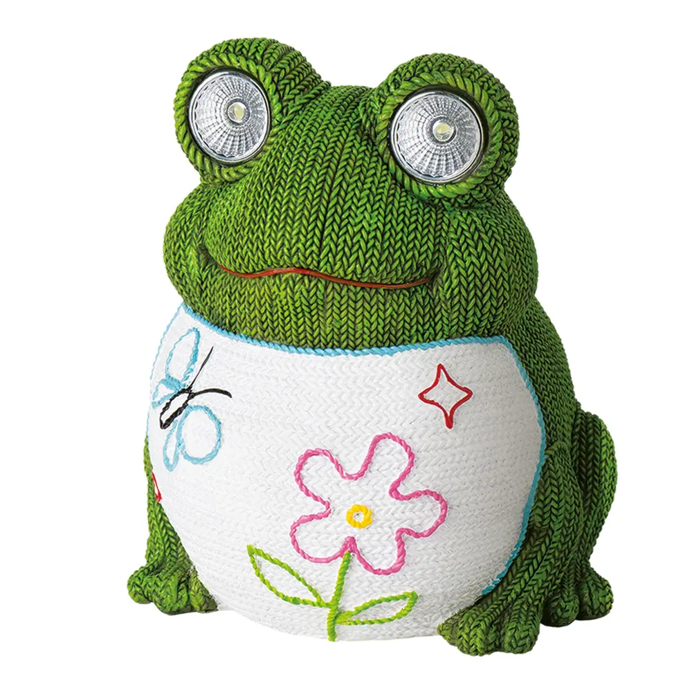 Светильник на солнечных батареях Knitfrog, 16 см, полирезина Santreyd STLM-2068560