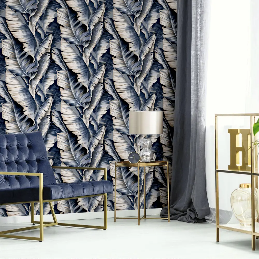 Обои флизелиновые Erismann Santiago синие 1.06 м ЭР60430-05 STLM-2169276 - Вид №2