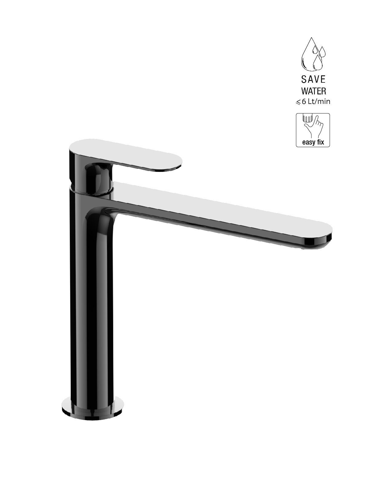 Смеситель для раковины с одним отверстием без слива Rubinetterie Frattini Lea ARCH-00148835 - Вид №13