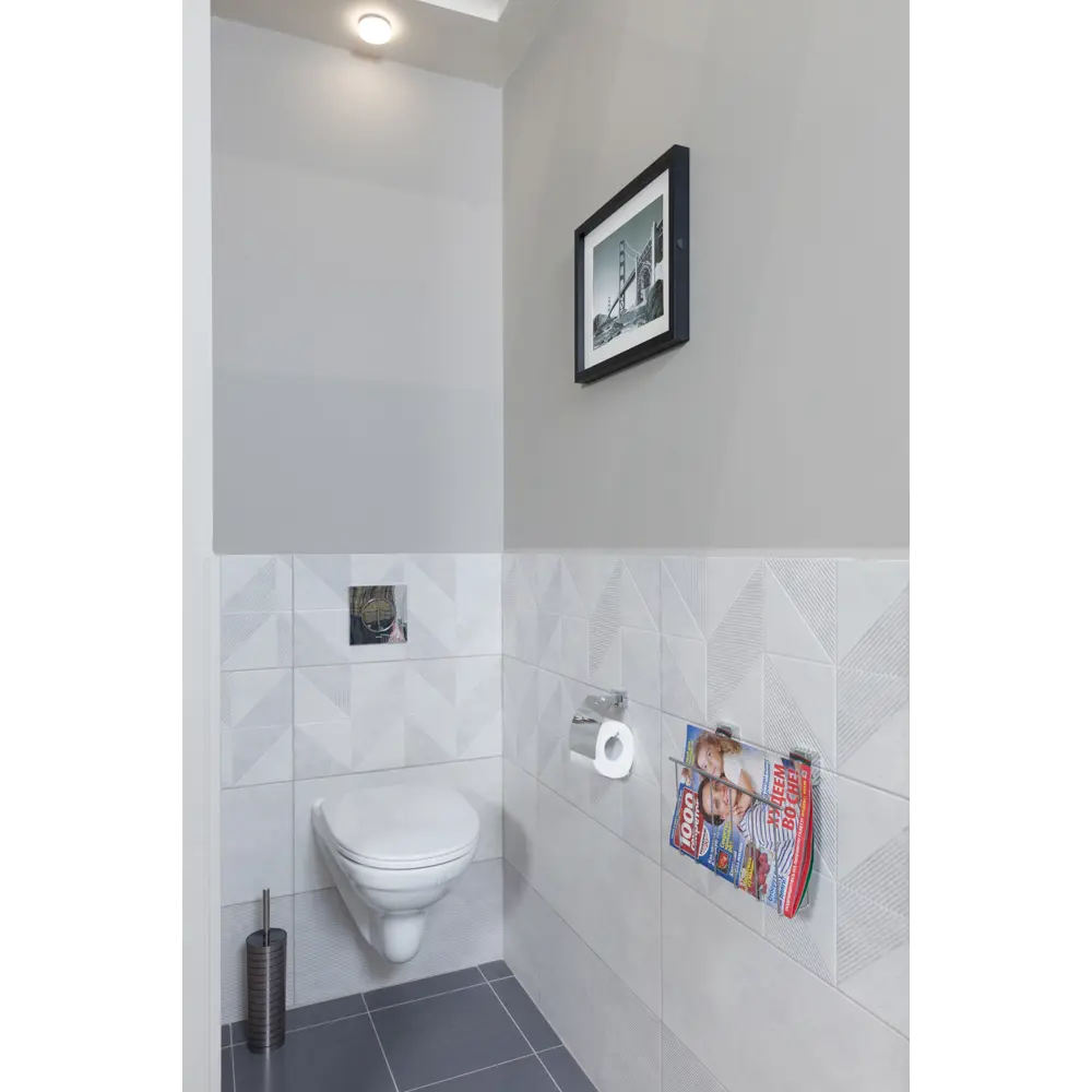 Ёршик для унитаза напольный Vidage «Актру», пластик, цвет серебристый STLM-2022452 - Вид №2