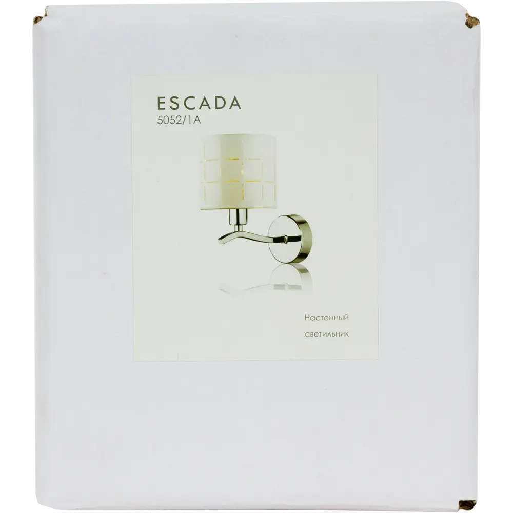 Бра Escada 1xЕ14x60 Вт, металл/ткань, цвет хром/белый STLM-2068501 - Вид №3